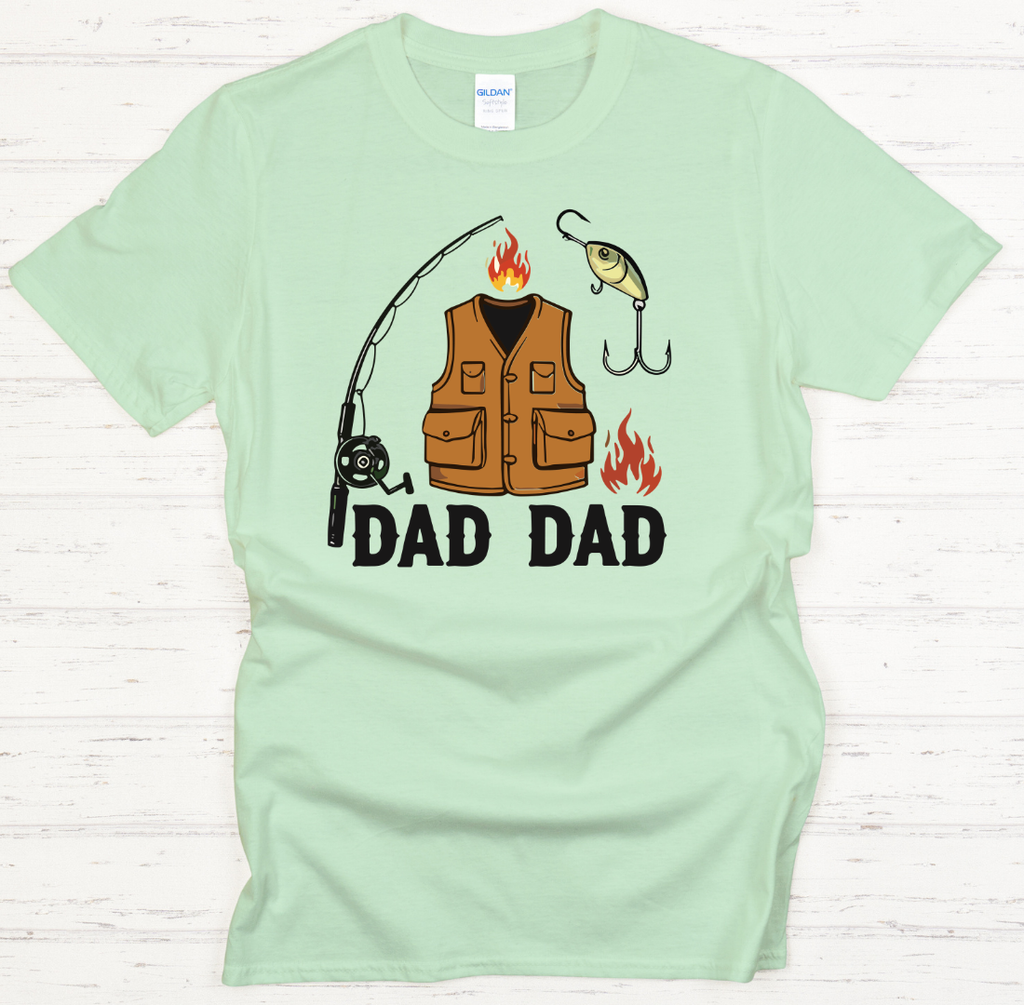 Dad Dad Fishing Shirt – Funny Fisherman Father Tee