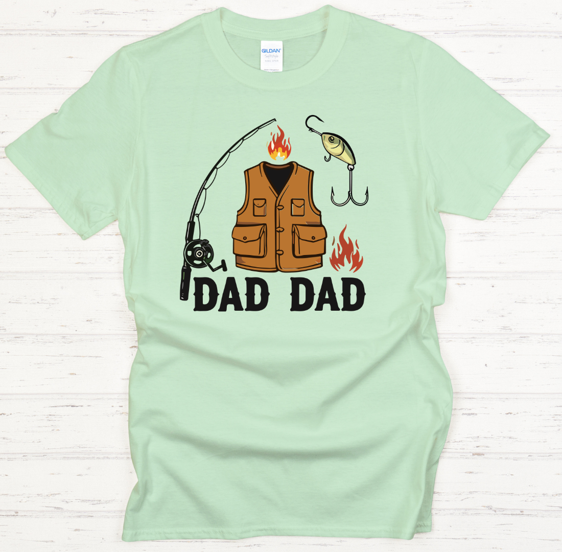 Dad Dad Fishing Shirt – Funny Fisherman Father Tee