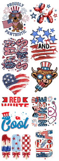 Designs That Move: Patriotic Edition Gang Sheet 2 | 22x60 Premade Patriotic DTF Transfer Sheet