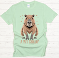 A Bit Shady Capybara Graphic T-Shirt | Funny Animal Tee