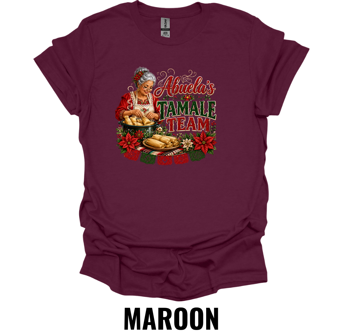 Abuela's Tamale Team T-Shirt – Funny Christmas Family Tee