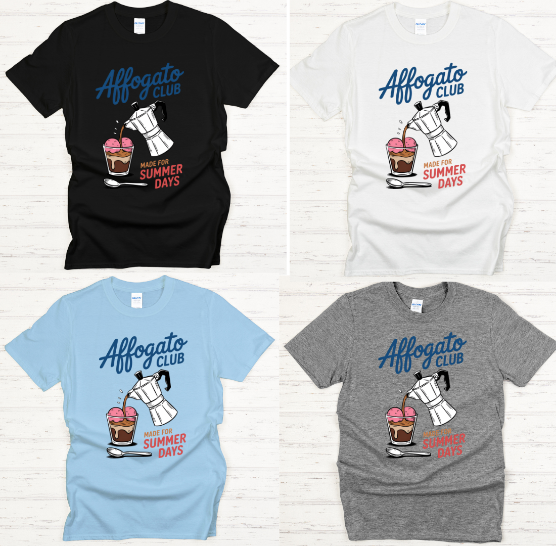 Affogato Club Made For Summer Days Shirt on Gildan Softstyle Tee