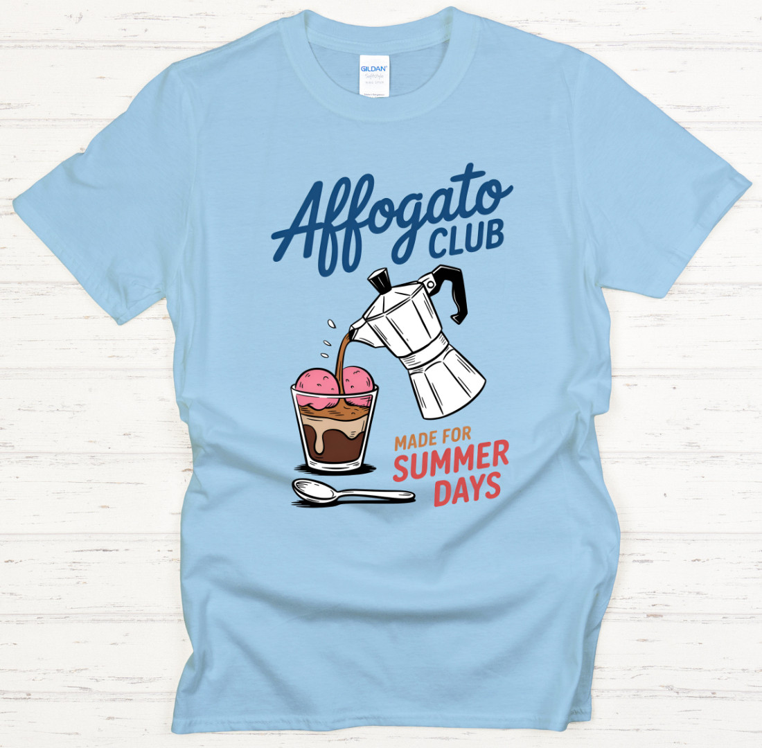 Affogato Club Made For Summer Days Shirt on Gildan Softstyle Tee