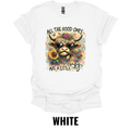 All The Good Ones Are A Little Crazy Highland Cow Sunflower T-Shirt