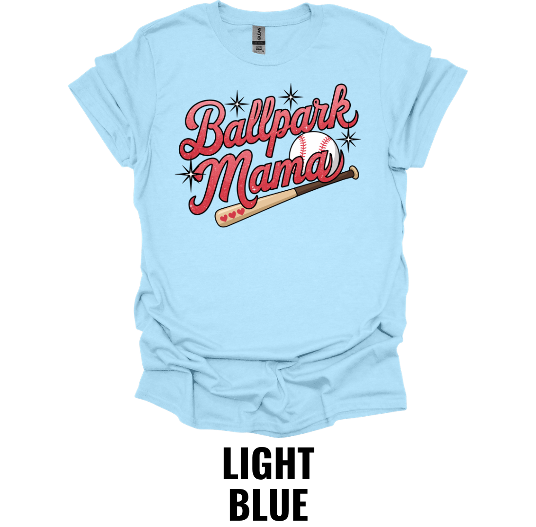 Ballpark Mama Shirt – Baseball Mom Graphic T-Shirt