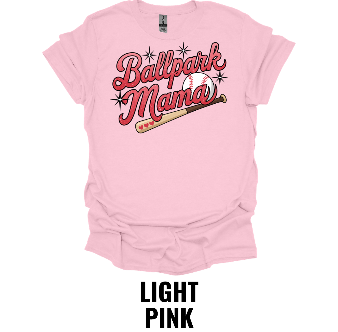Ballpark Mama Shirt – Baseball Mom Graphic T-Shirt