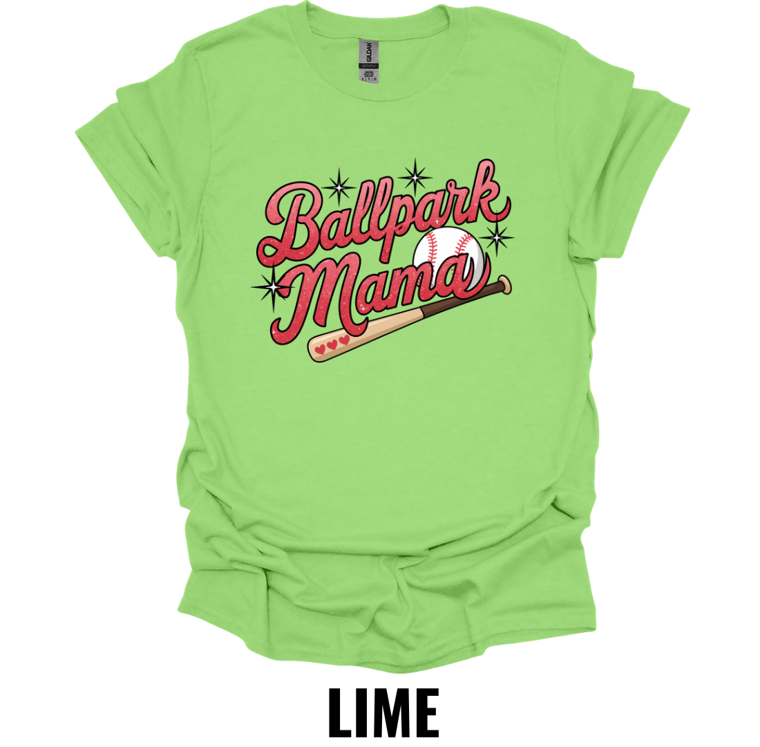 Ballpark Mama Shirt – Baseball Mom Graphic T-Shirt