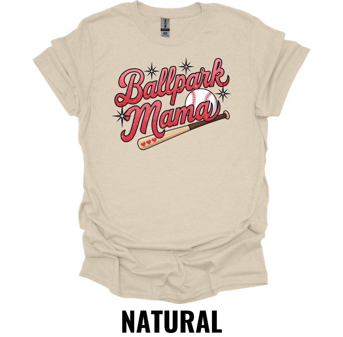 Ballpark Mama Shirt – Baseball Mom Graphic T-Shirt