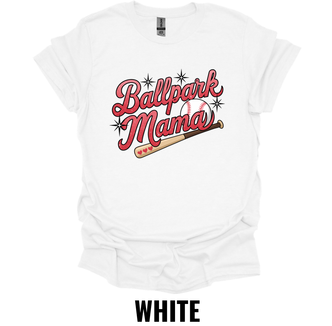 Ballpark Mama Shirt – Baseball Mom Graphic T-Shirt