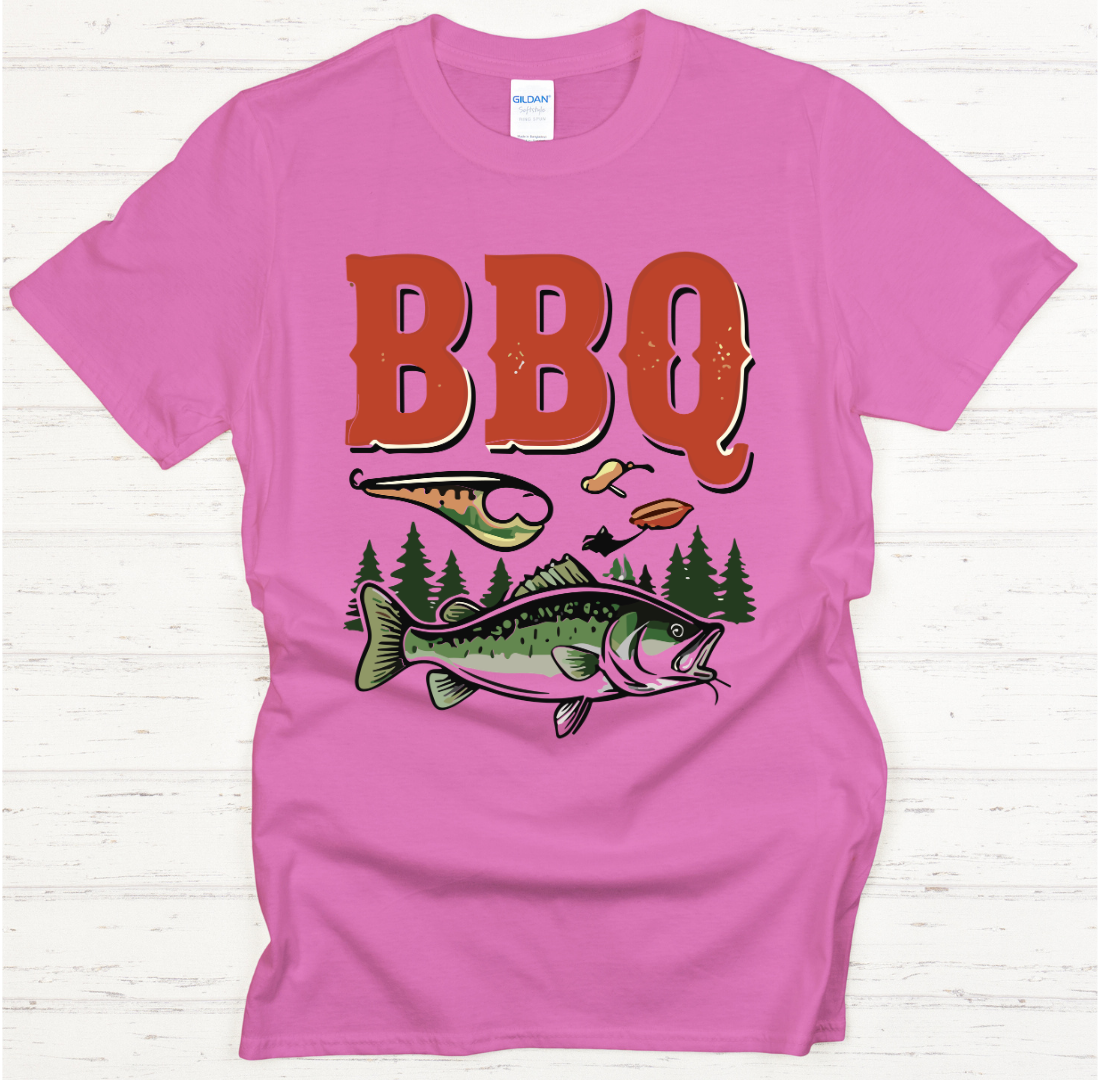 BBQ Bass Fishing Shirt – Funny Fishing and Barbecue Lover Tee