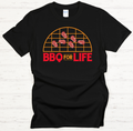 BBQ For Life Graphic T-Shirt | Gildan Softstyle BBQ Tee