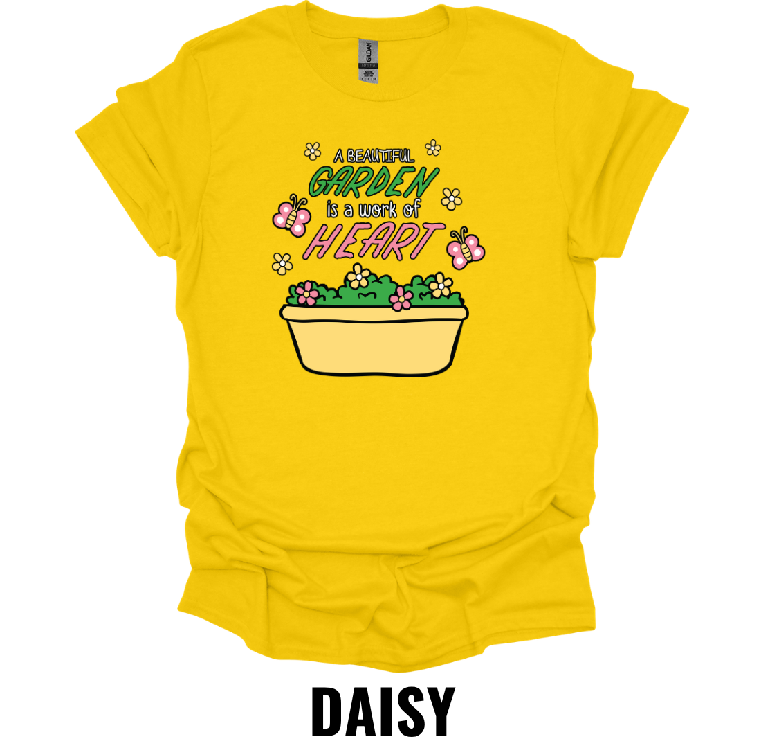 A Beautiful Garden Is Worth a Thousand Happy Hearts T-Shirt – Cute Gardening Lover Tee
