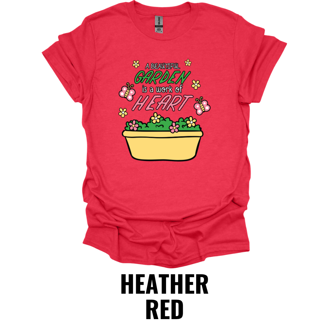 A Beautiful Garden Is Worth a Thousand Happy Hearts T-Shirt – Cute Gardening Lover Tee