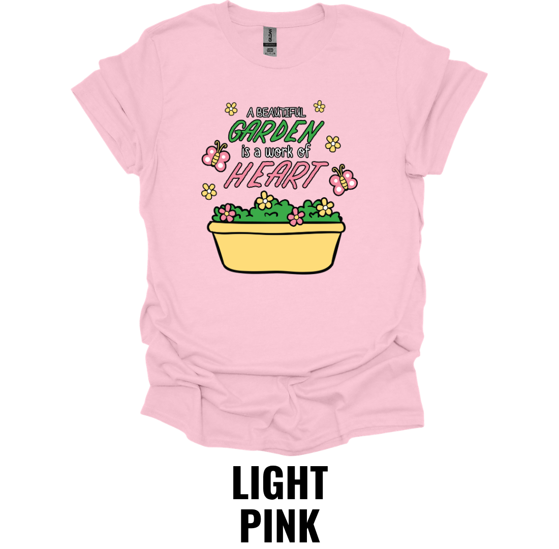 A Beautiful Garden Is Worth a Thousand Happy Hearts T-Shirt – Cute Gardening Lover Tee