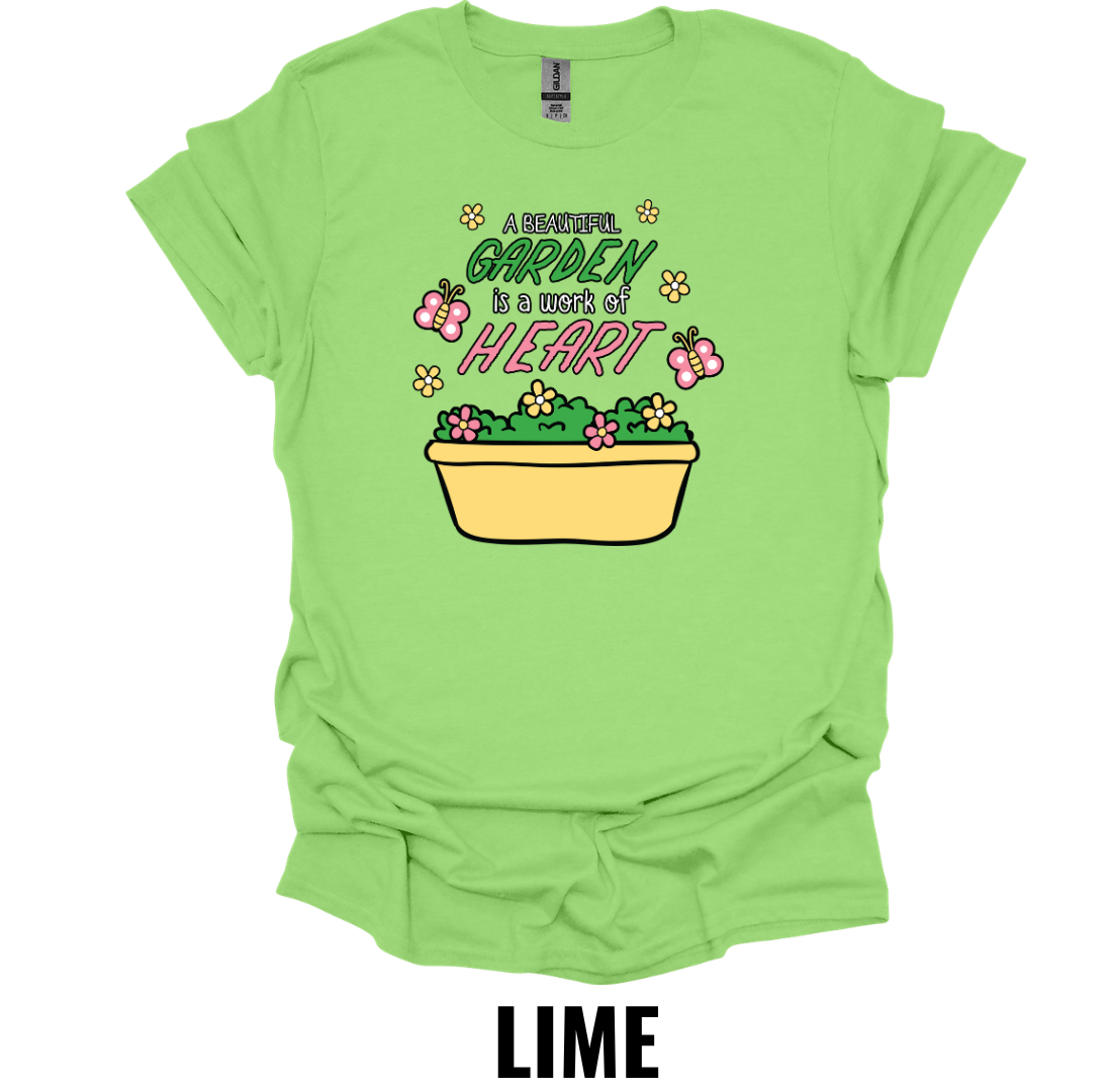 A Beautiful Garden Is Worth a Thousand Happy Hearts T-Shirt – Cute Gardening Lover Tee