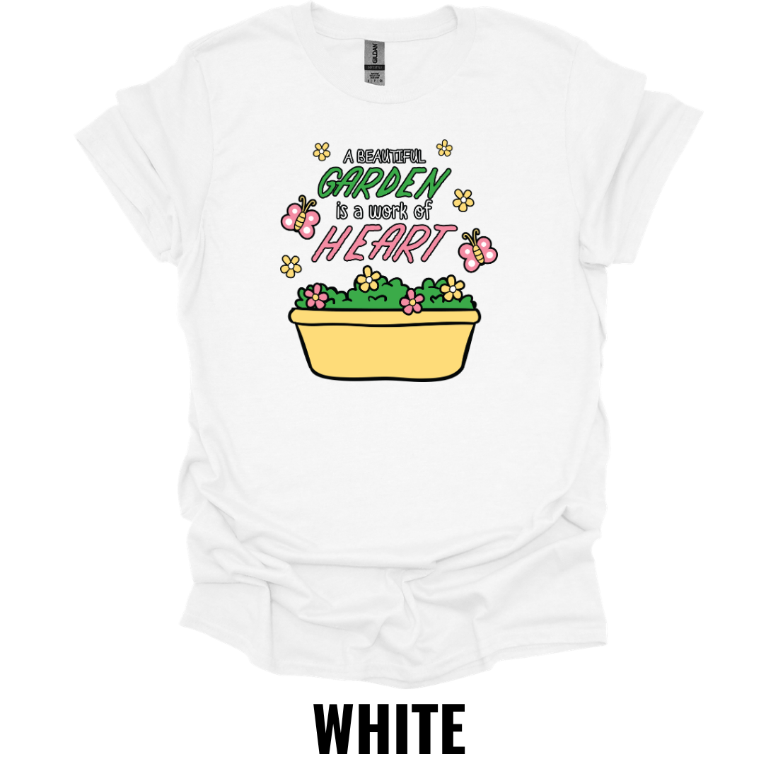 A Beautiful Garden Is Worth a Thousand Happy Hearts T-Shirt – Cute Gardening Lover Tee