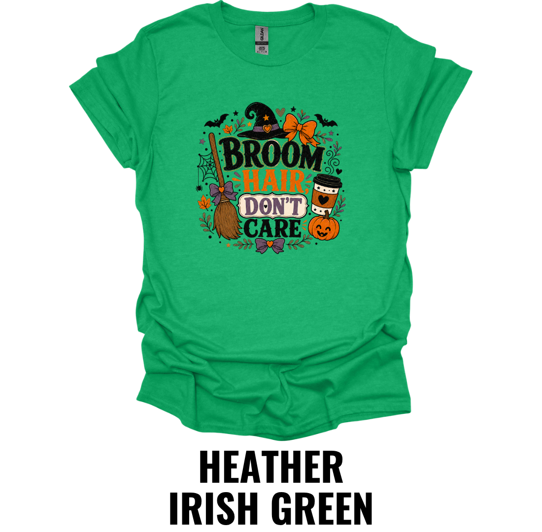 Broom Hair Don't Care T-Shirt – Funny Halloween Witch Tee