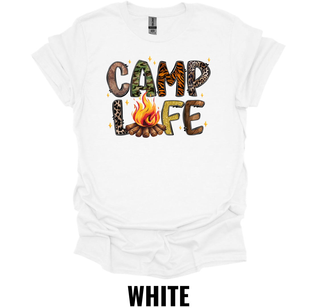 Camp Life T-Shirt – Campfire Outdoor Graphic Tee