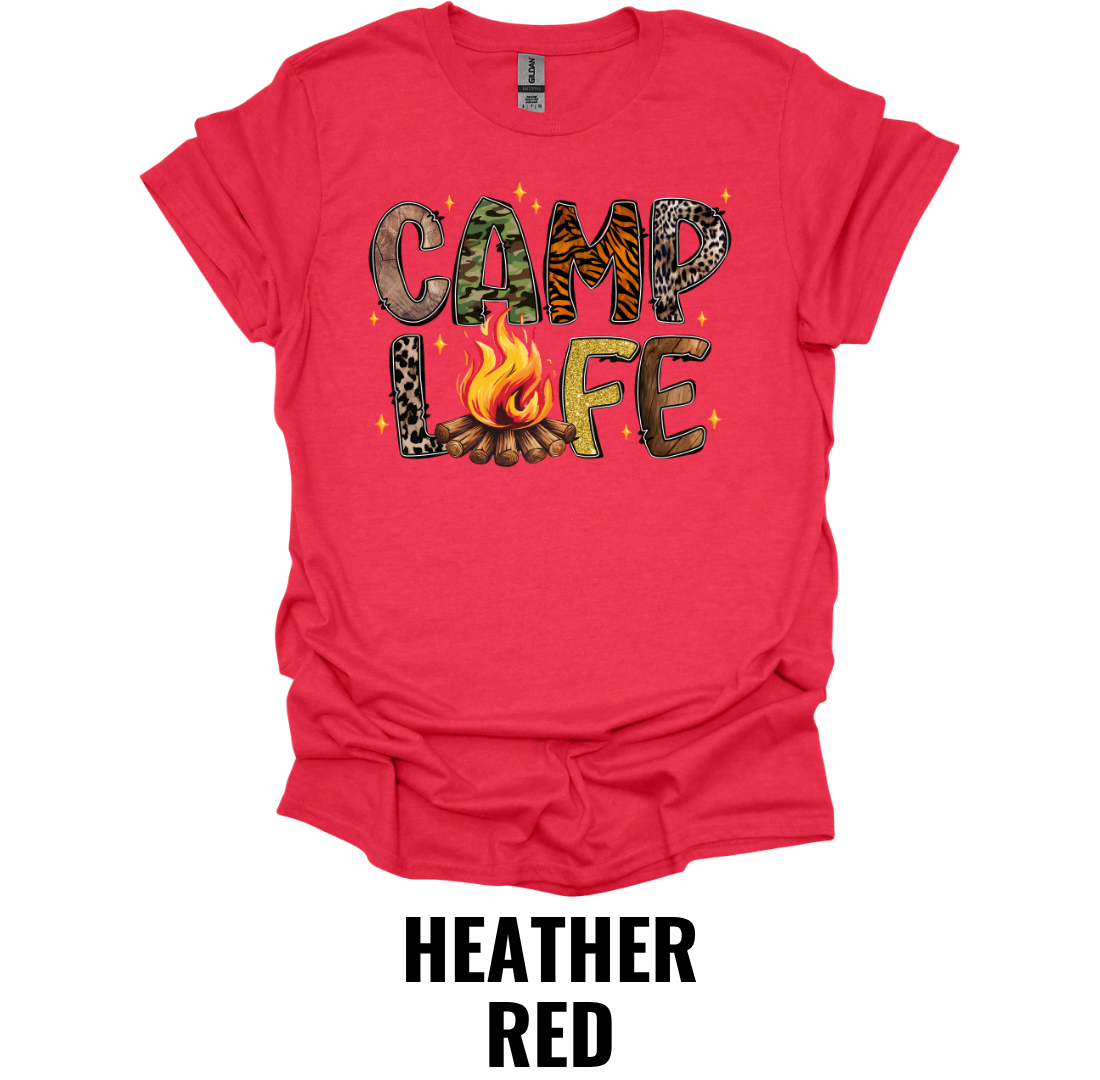 Camp Life T-Shirt – Campfire Outdoor Graphic Tee