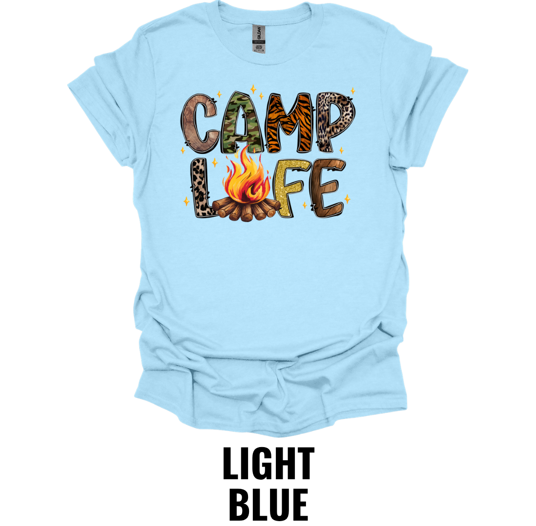 Camp Life T-Shirt – Campfire Outdoor Graphic Tee