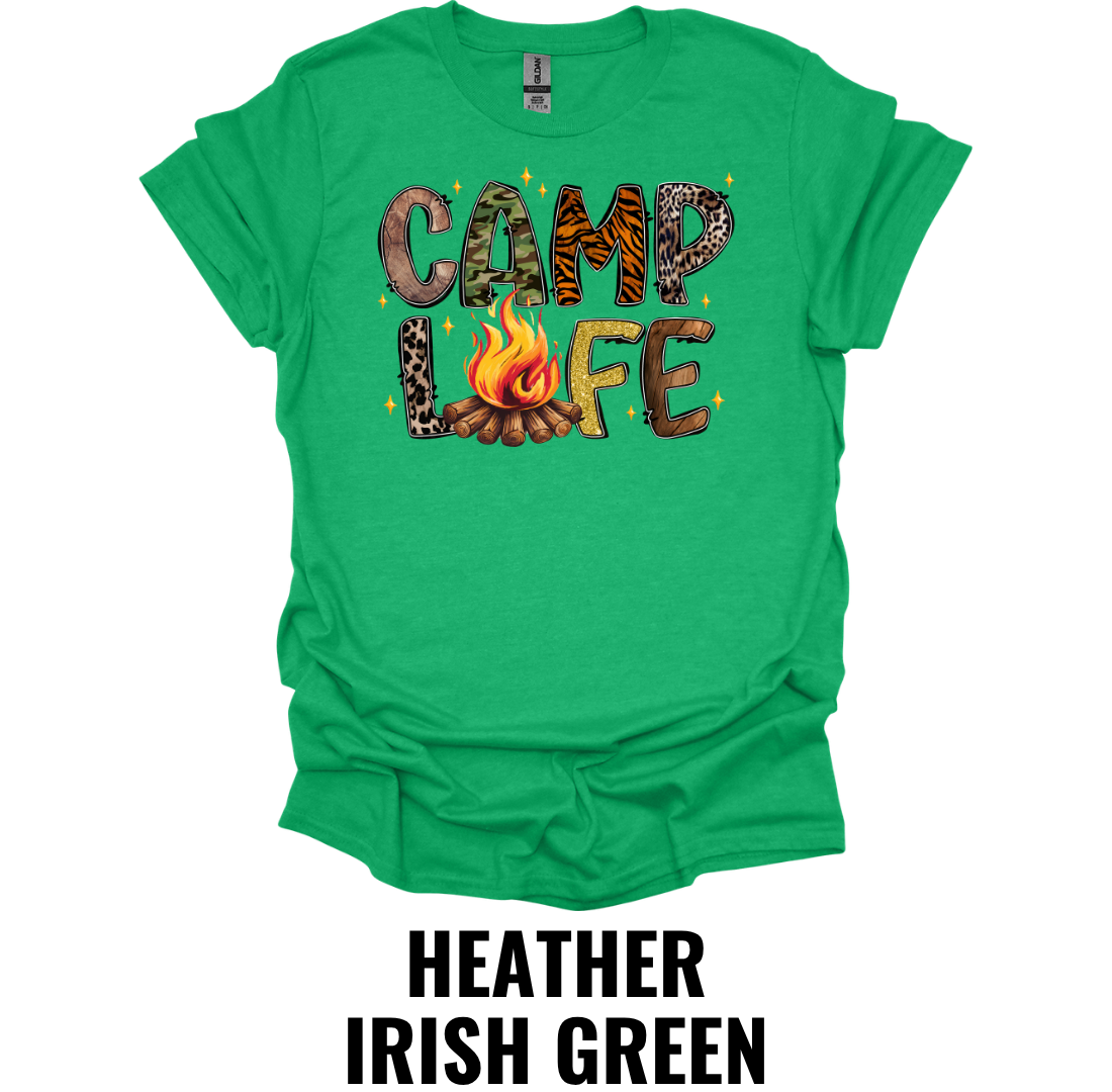 Camp Life T-Shirt – Campfire Outdoor Graphic Tee