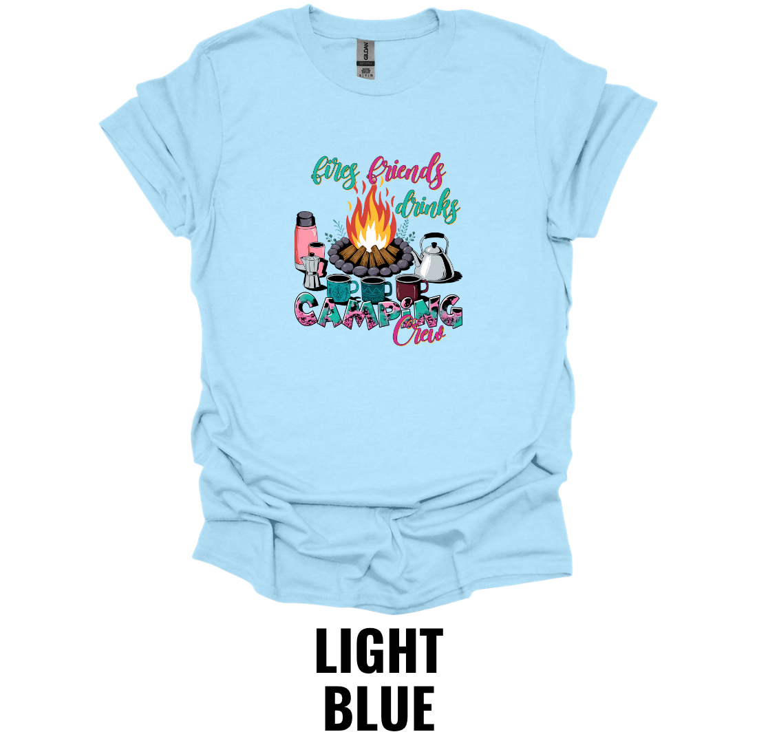 Camping Club T-Shirt – Campfire Friends Graphic Tee