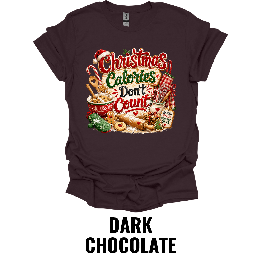 Christmas Calories Don't Count T-Shirt – Funny Holiday Baking Tee