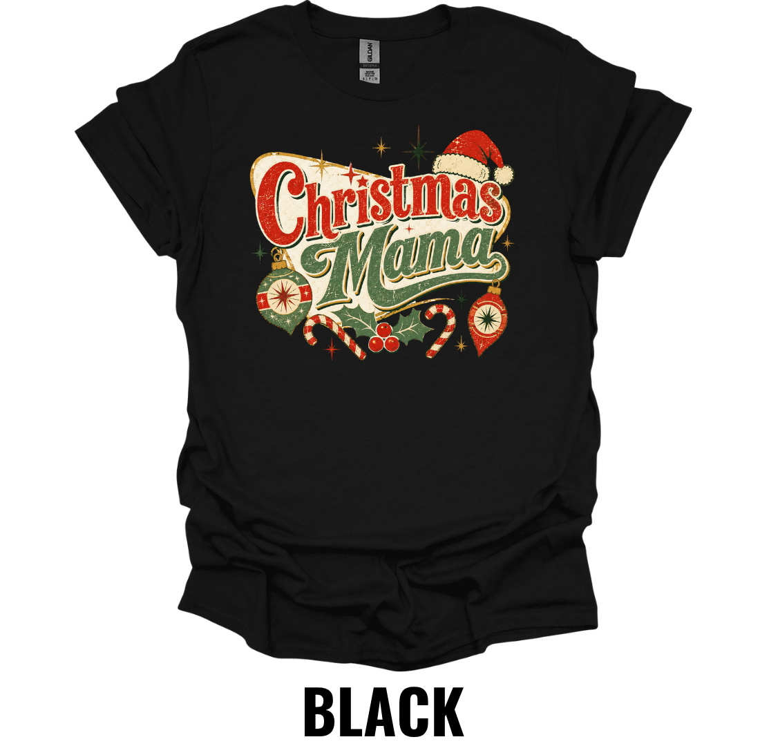 Christmas Mama T-Shirt – Vintage Holiday Mom Tee