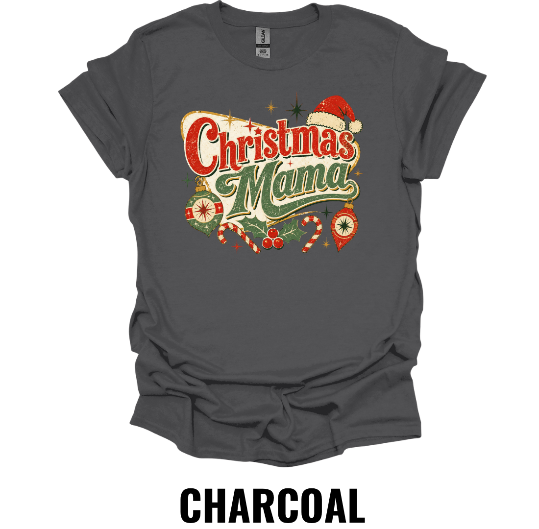 Christmas Mama T-Shirt – Vintage Holiday Mom Tee