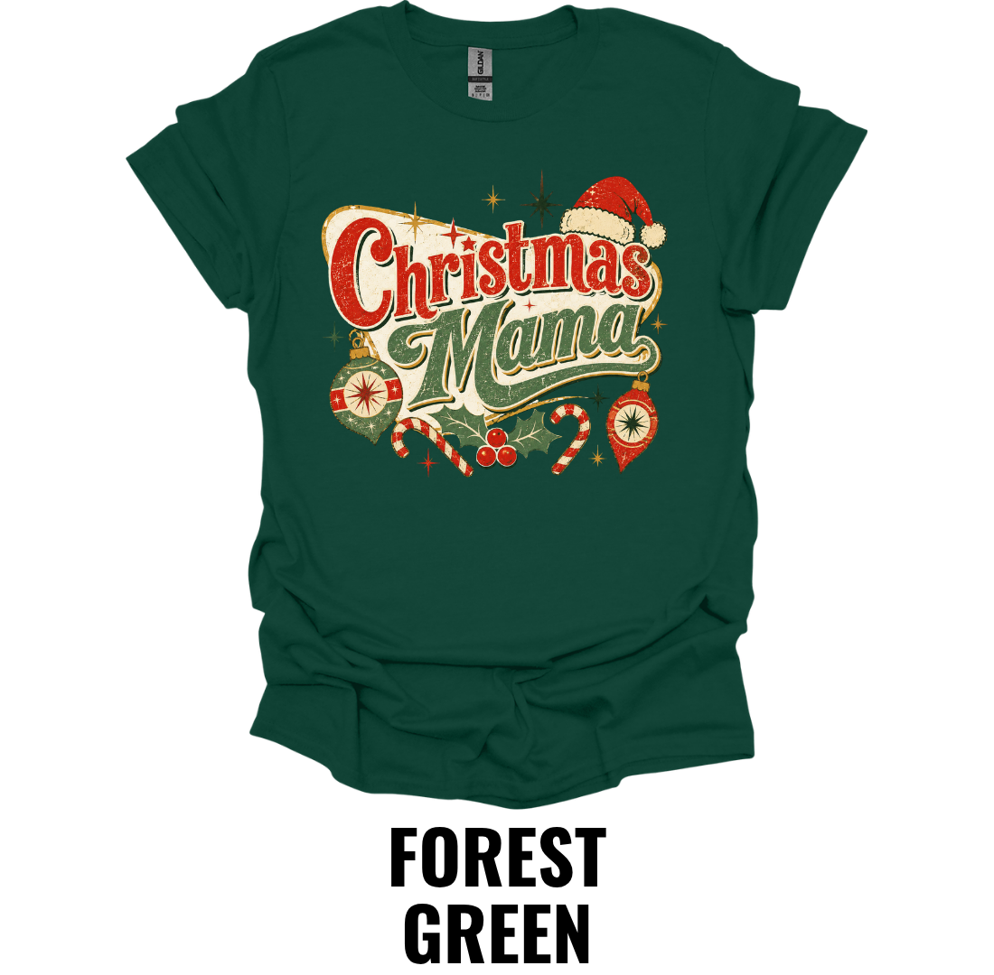 Christmas Mama T-Shirt – Vintage Holiday Mom Tee