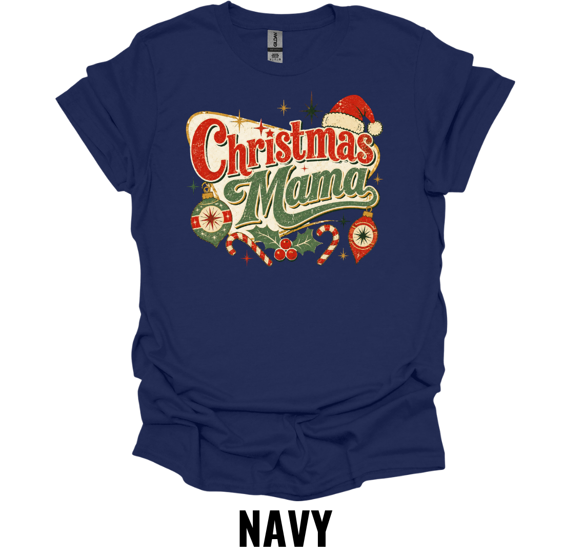 Christmas Mama T-Shirt – Vintage Holiday Mom Tee