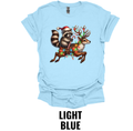 Christmas Raccoon Riding Reindeer Shirt – Funny Woodland Holiday Graphic Tee