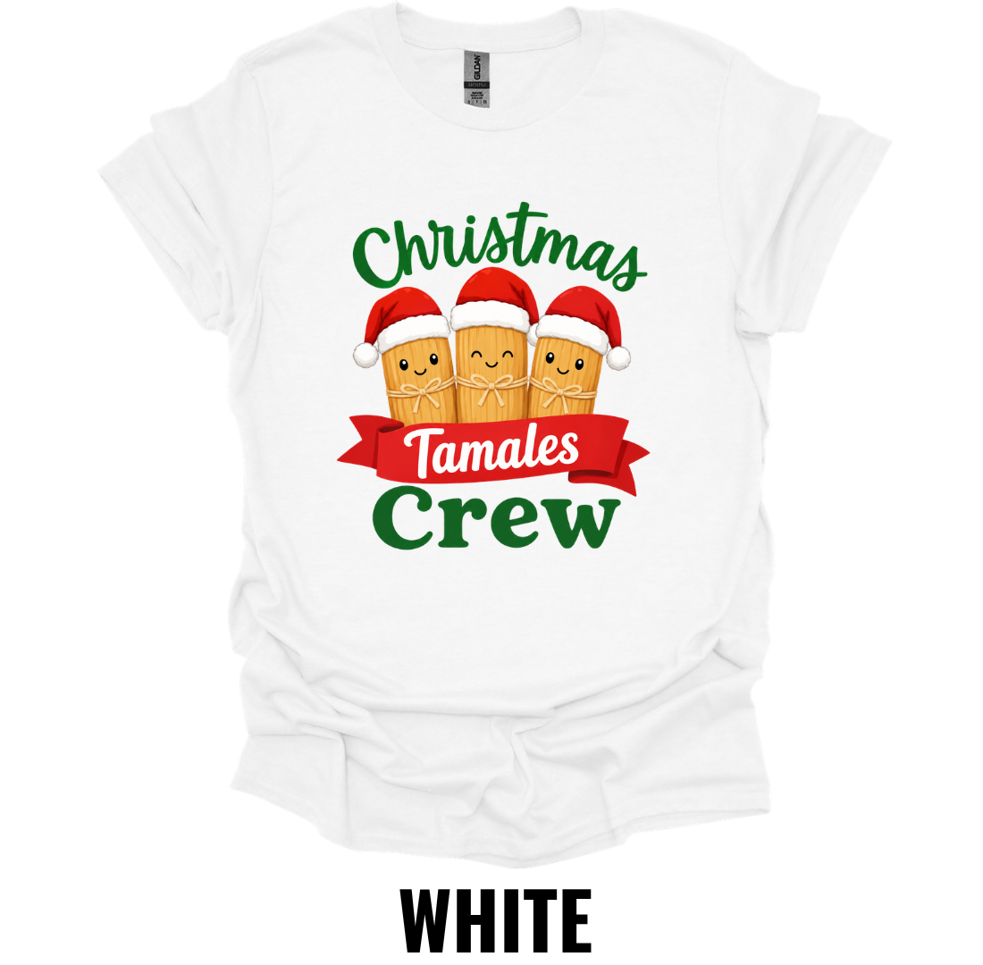 Christmas Tamales Crew T-Shirt – Funny Holiday Family Tee