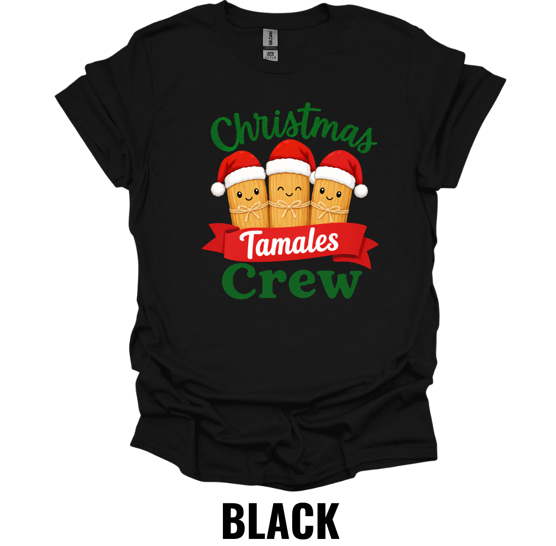 Christmas Tamales Crew T-Shirt – Funny Holiday Family Tee