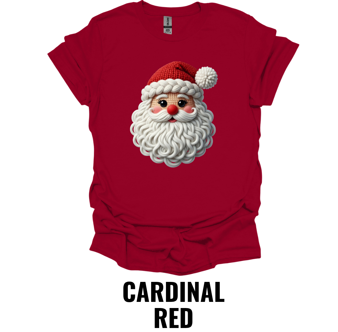 Classic Santa Face Christmas Shirt – Traditional Holiday Santa Graphic Tee