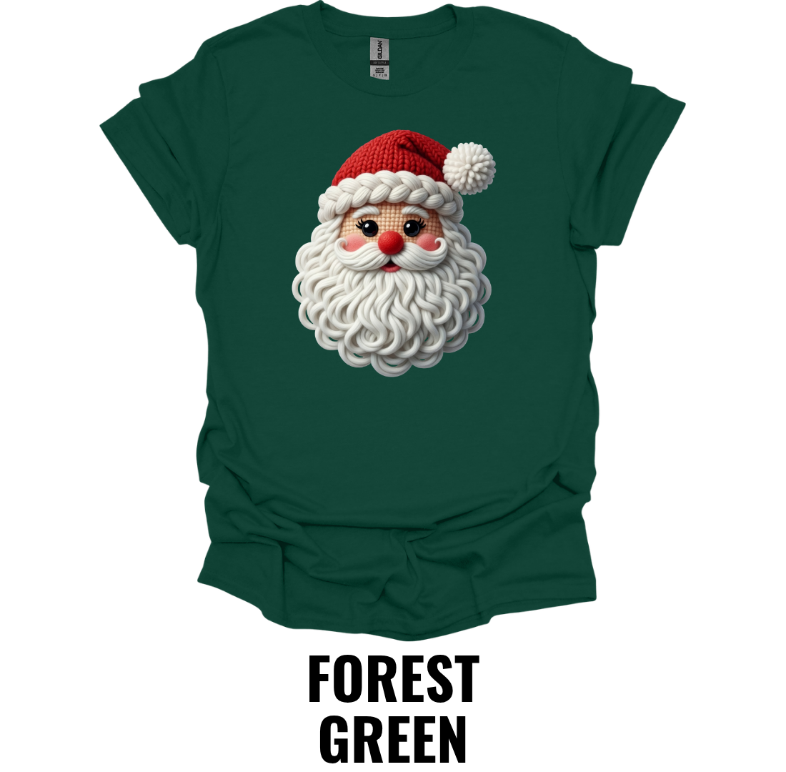 Classic Santa Face Christmas Shirt – Traditional Holiday Santa Graphic Tee