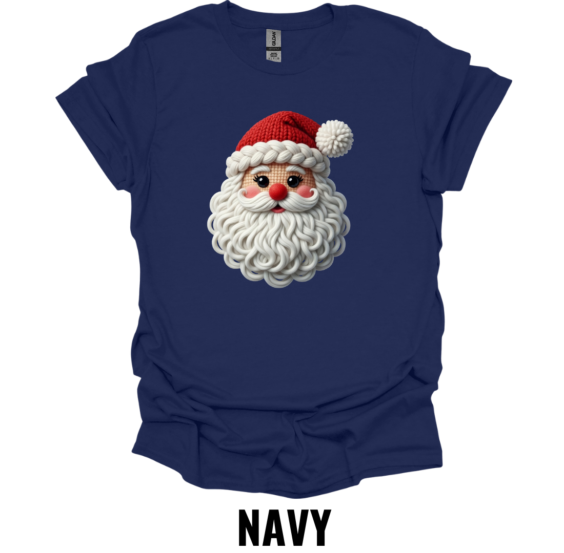 Classic Santa Face Christmas Shirt – Traditional Holiday Santa Graphic Tee