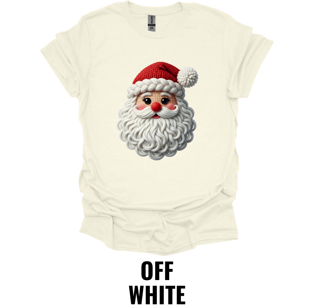 Classic Santa Face Christmas Shirt – Traditional Holiday Santa Graphic Tee