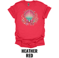 Coastal Seashell Bow T-Shirt – Beach Mermaid Graphic Tee