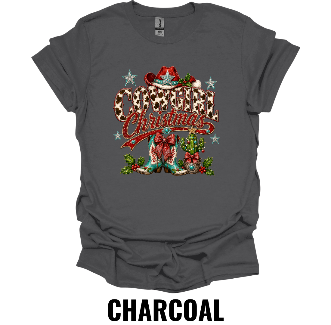 Cowgirl Christmas T-Shirt – Western Holiday Cowboy Tee