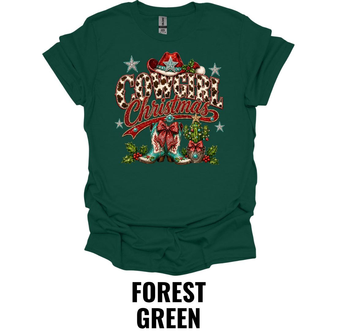 Cowgirl Christmas T-Shirt – Western Holiday Cowboy Tee