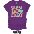 Crazy Dog Lady T-Shirt – Retro Colorful Dog Lover Graphic Tee