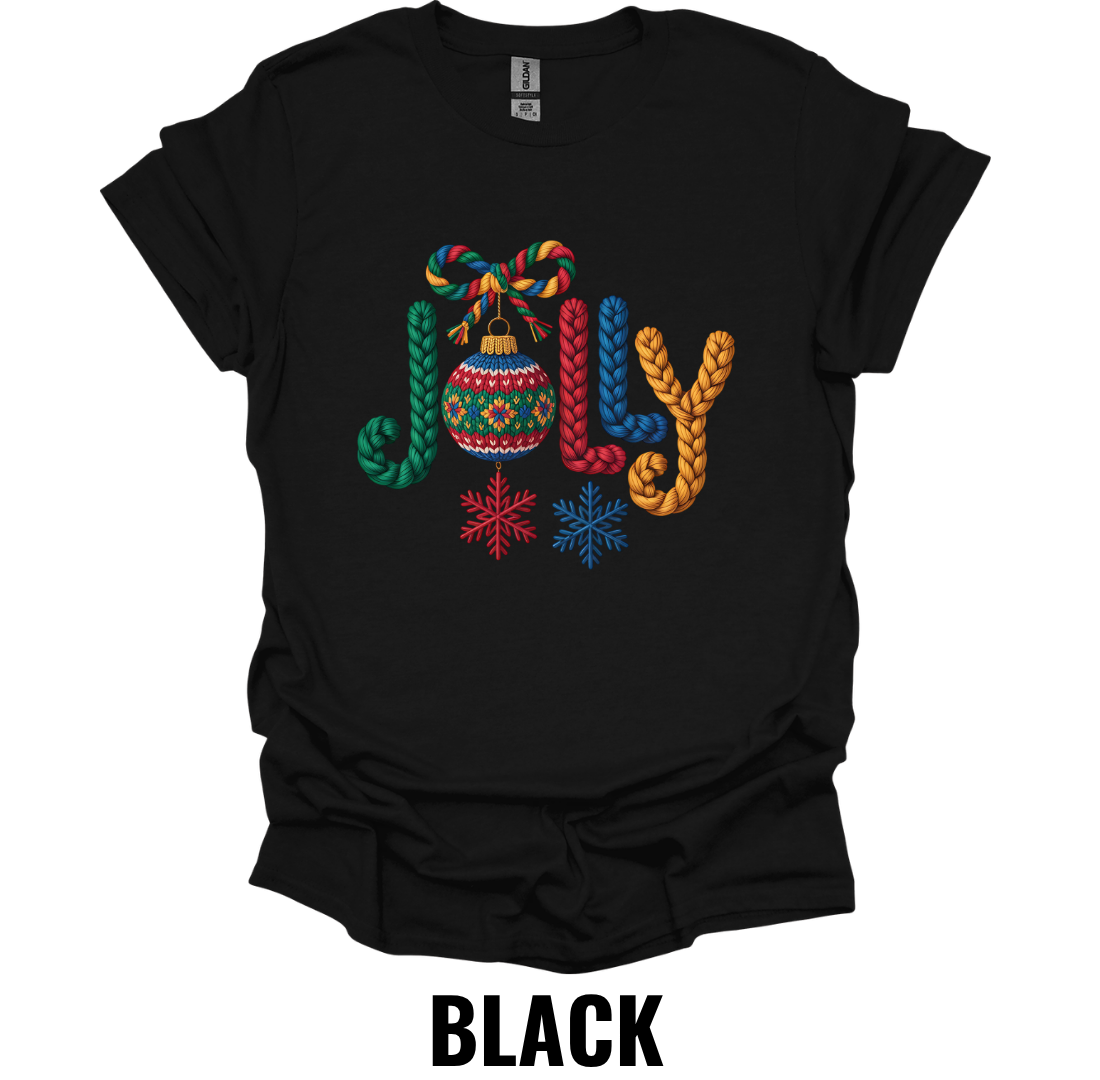 Crochet Joy Christmas Shirt – Festive Holiday Typography Graphic Tee