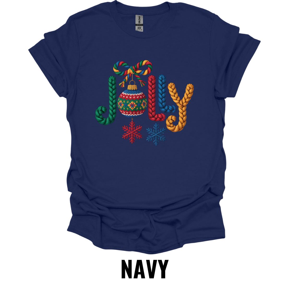 Crochet Joy Christmas Shirt – Festive Holiday Typography Graphic Tee