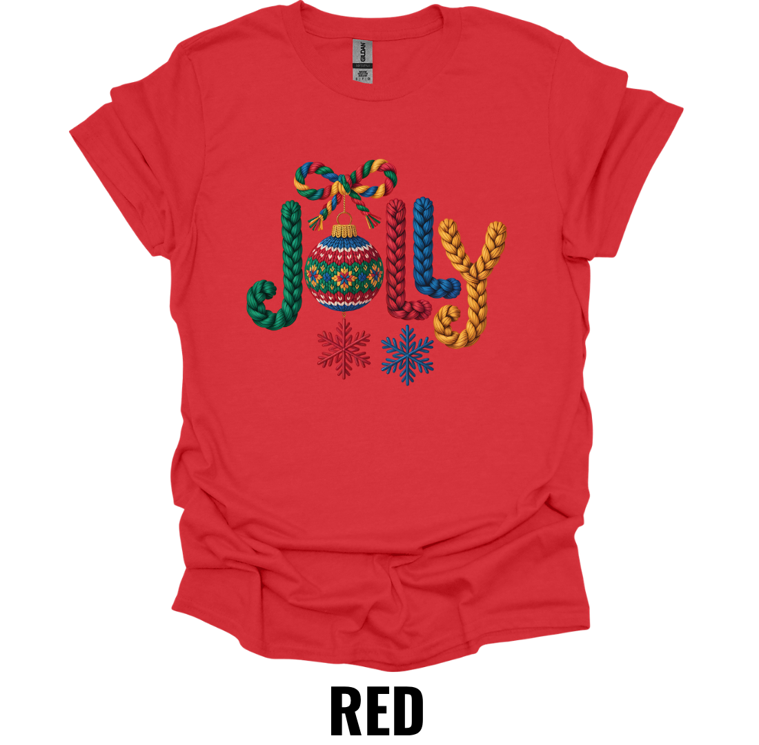 Crochet Joy Christmas Shirt – Festive Holiday Typography Graphic Tee