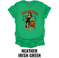 Cute But Cursed T-Shirt – Vintage Halloween Pin Up Witch Graphic Tee Spooky Pumpkin Shirt
