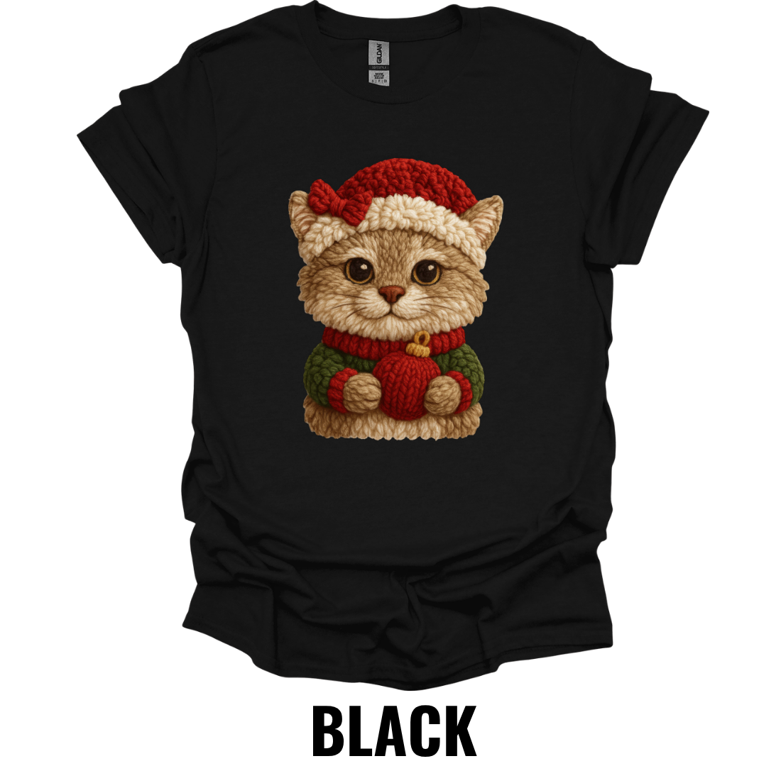 Cute Christmas Kitten Shirt – Adorable Holiday Cat Graphic Tee
