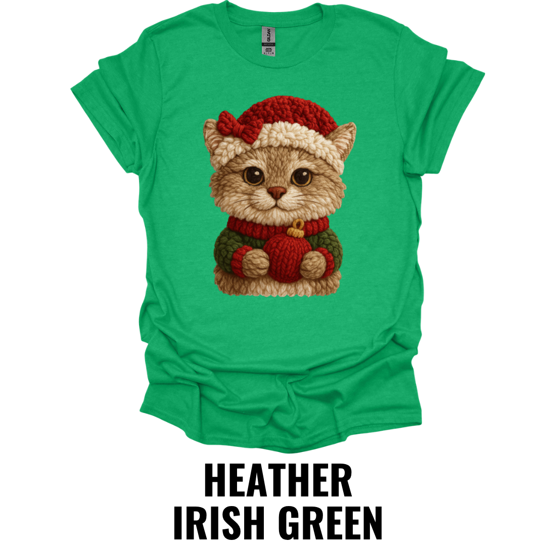 Cute Christmas Kitten Shirt – Adorable Holiday Cat Graphic Tee
