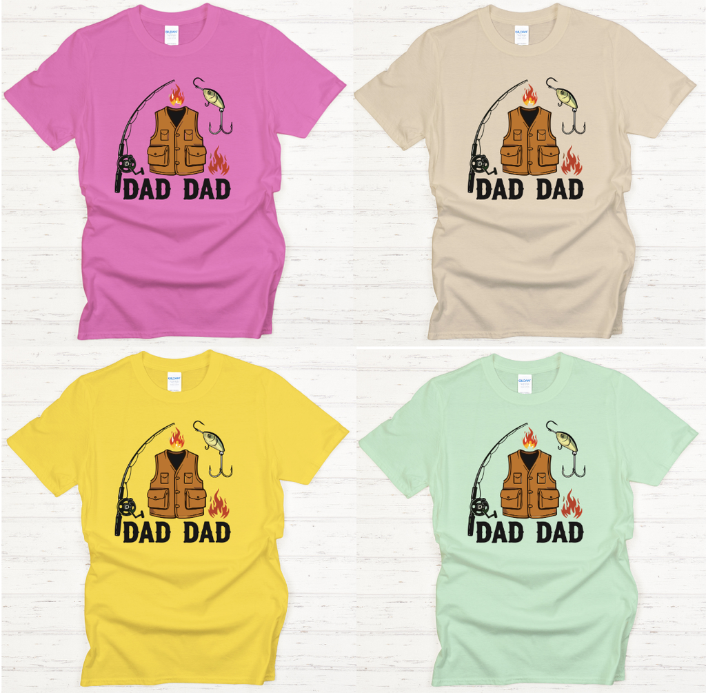 Dad Dad Fishing Shirt – Funny Fisherman Father Tee