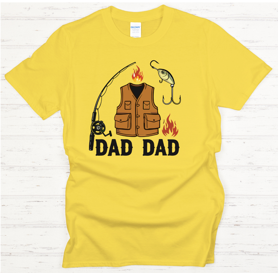 Dad Dad Fishing Shirt – Funny Fisherman Father Tee